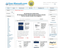 Tablet Screenshot of hewlett-packard.user-manuals.com