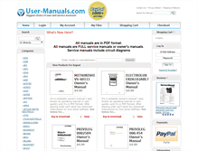 Tablet Screenshot of onkyo.user-manuals.com